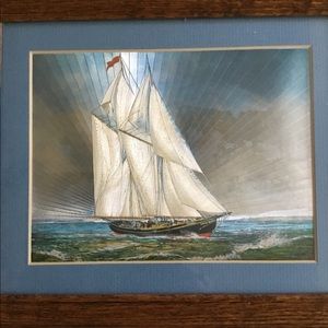 VTG Foil Art Sailing Ship